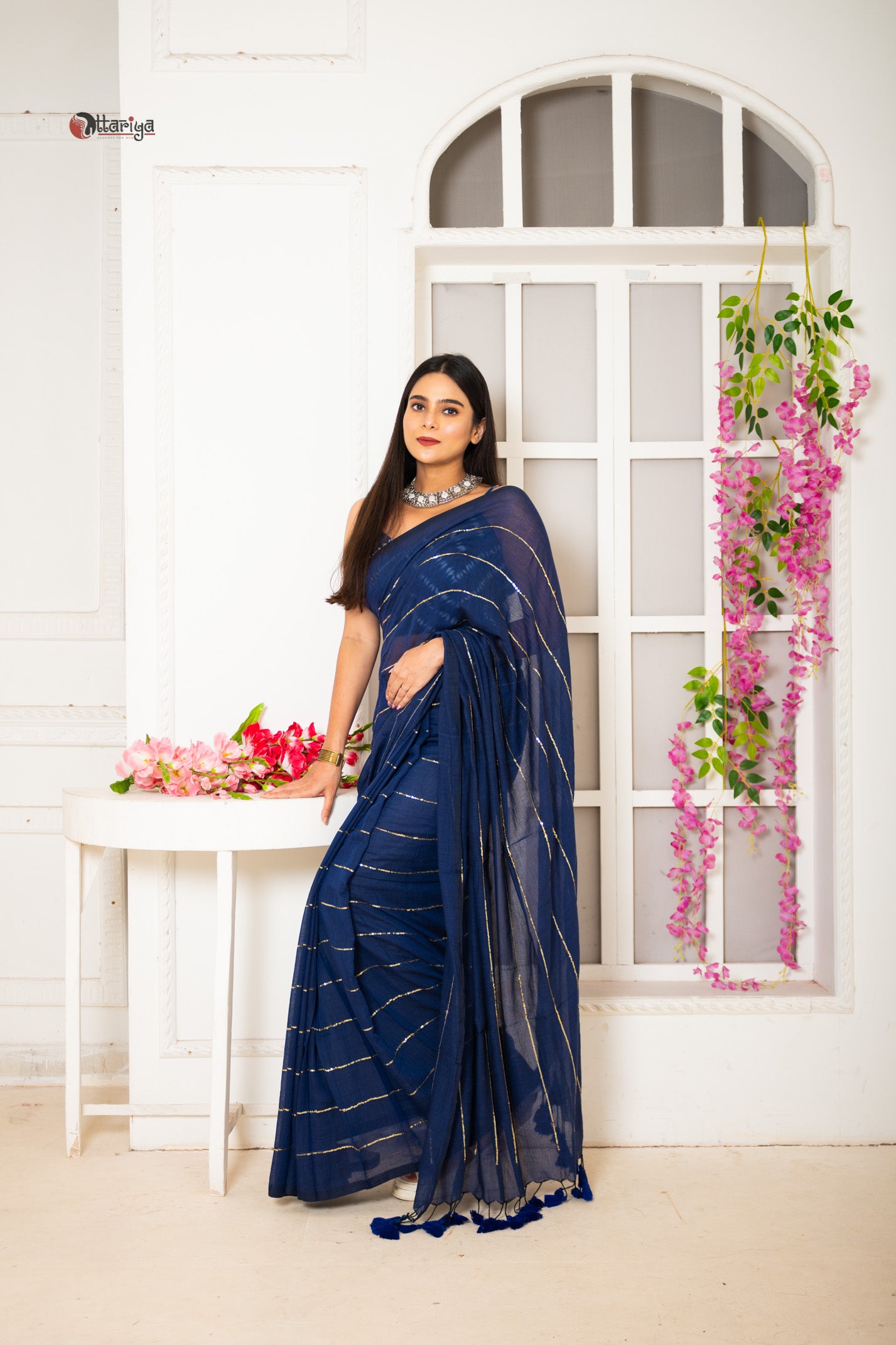 Navy Sitara Saree