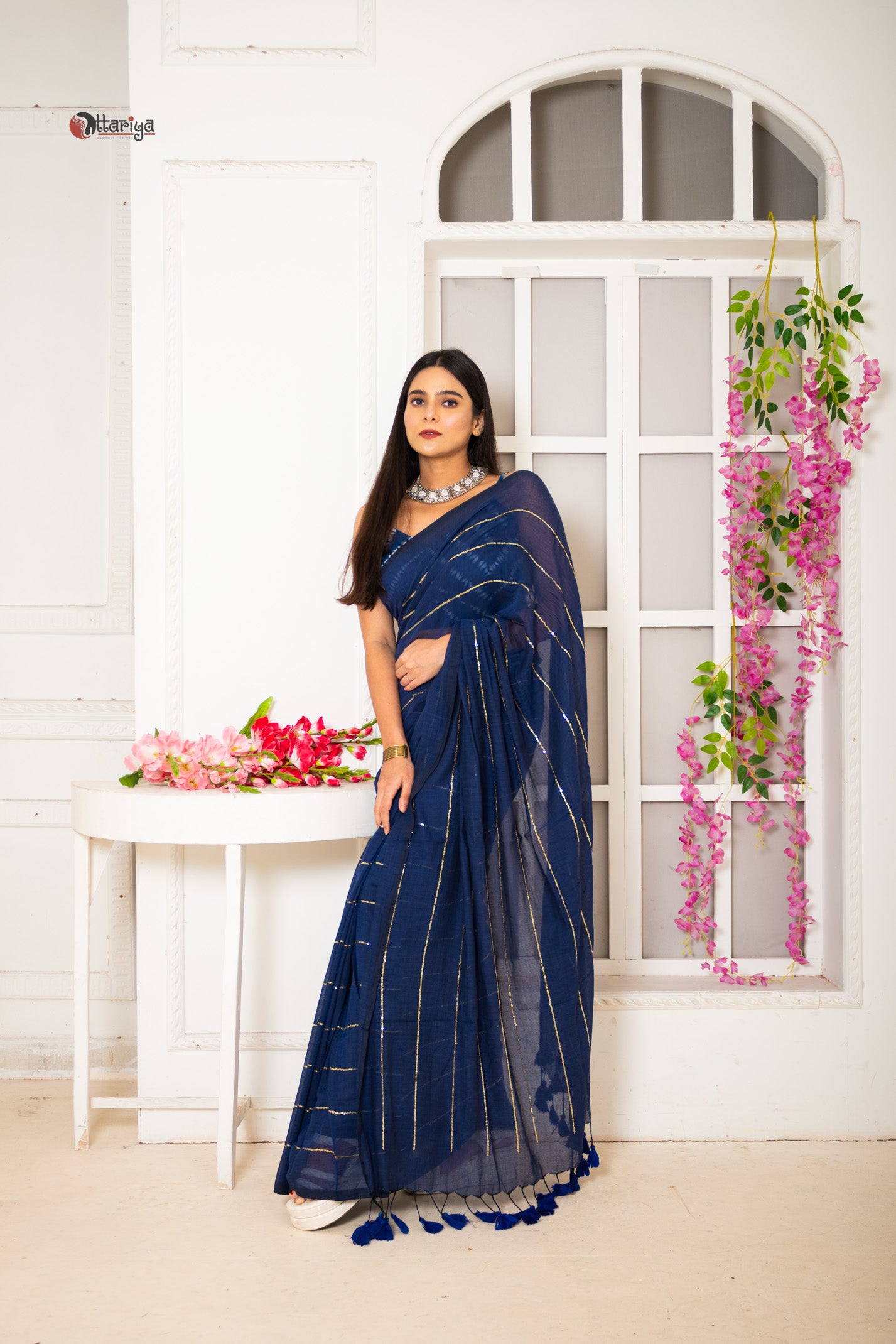 Navy Sitara Saree