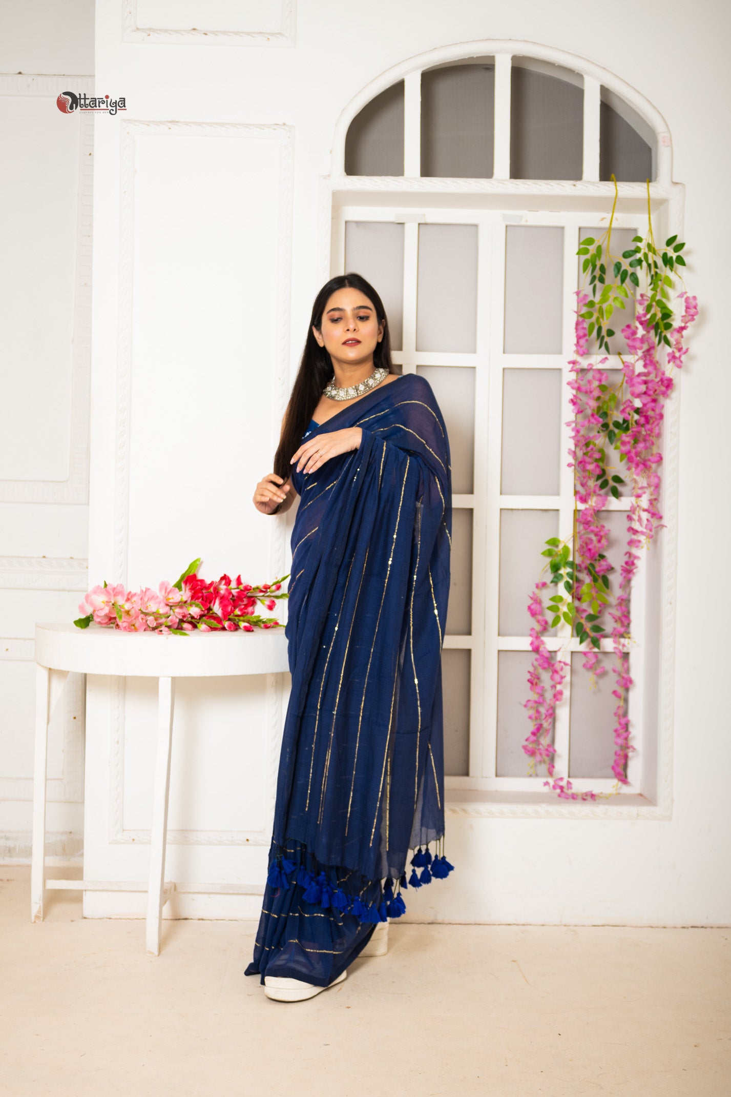 Navy Sitara Saree