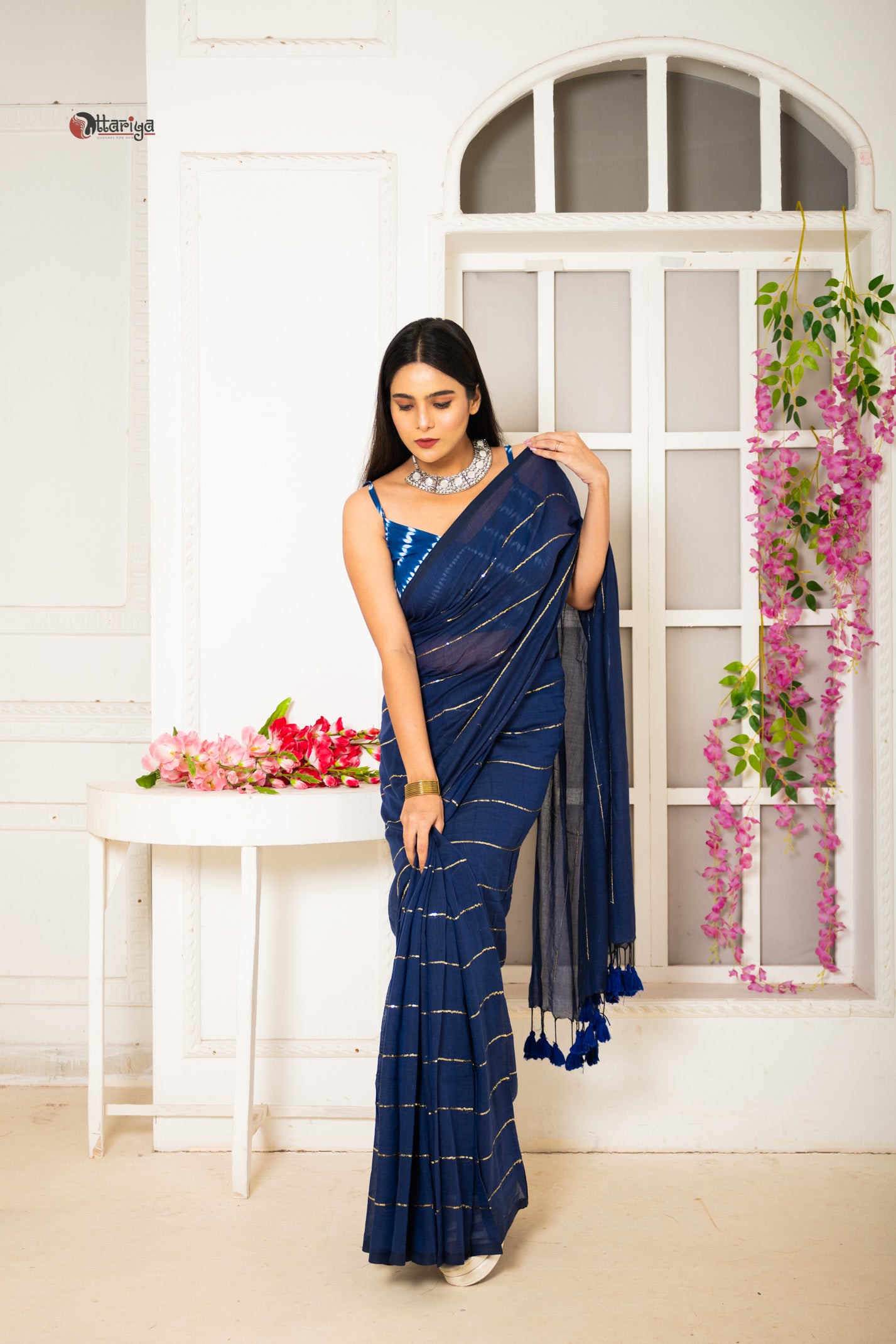 Navy Sitara Saree