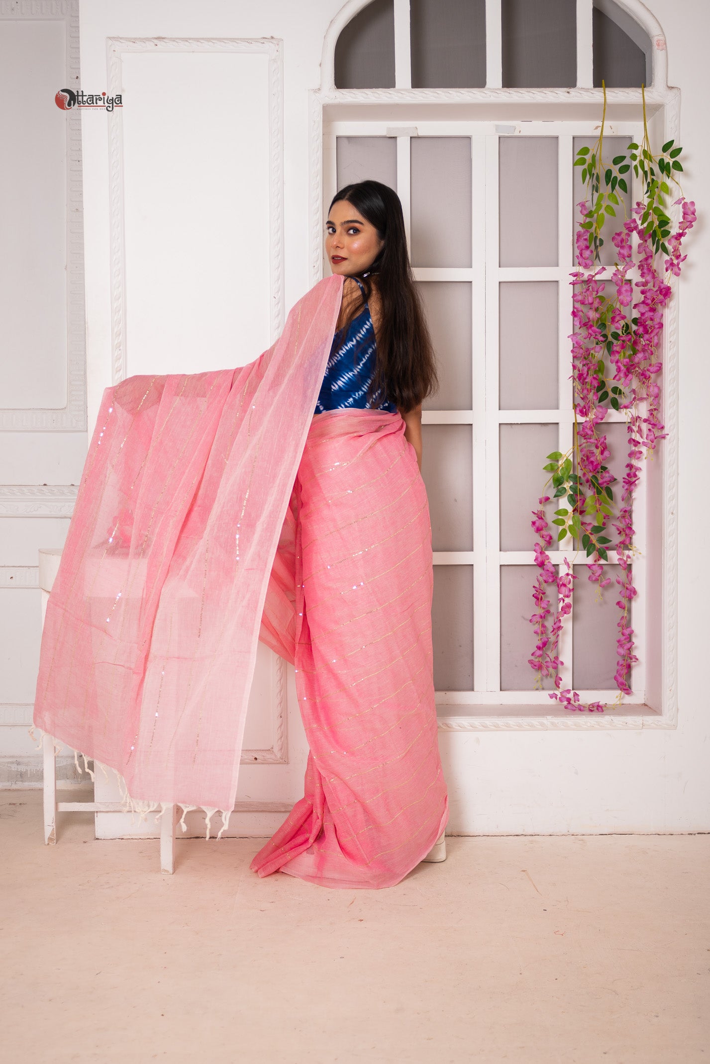 Rose Gulal Saree