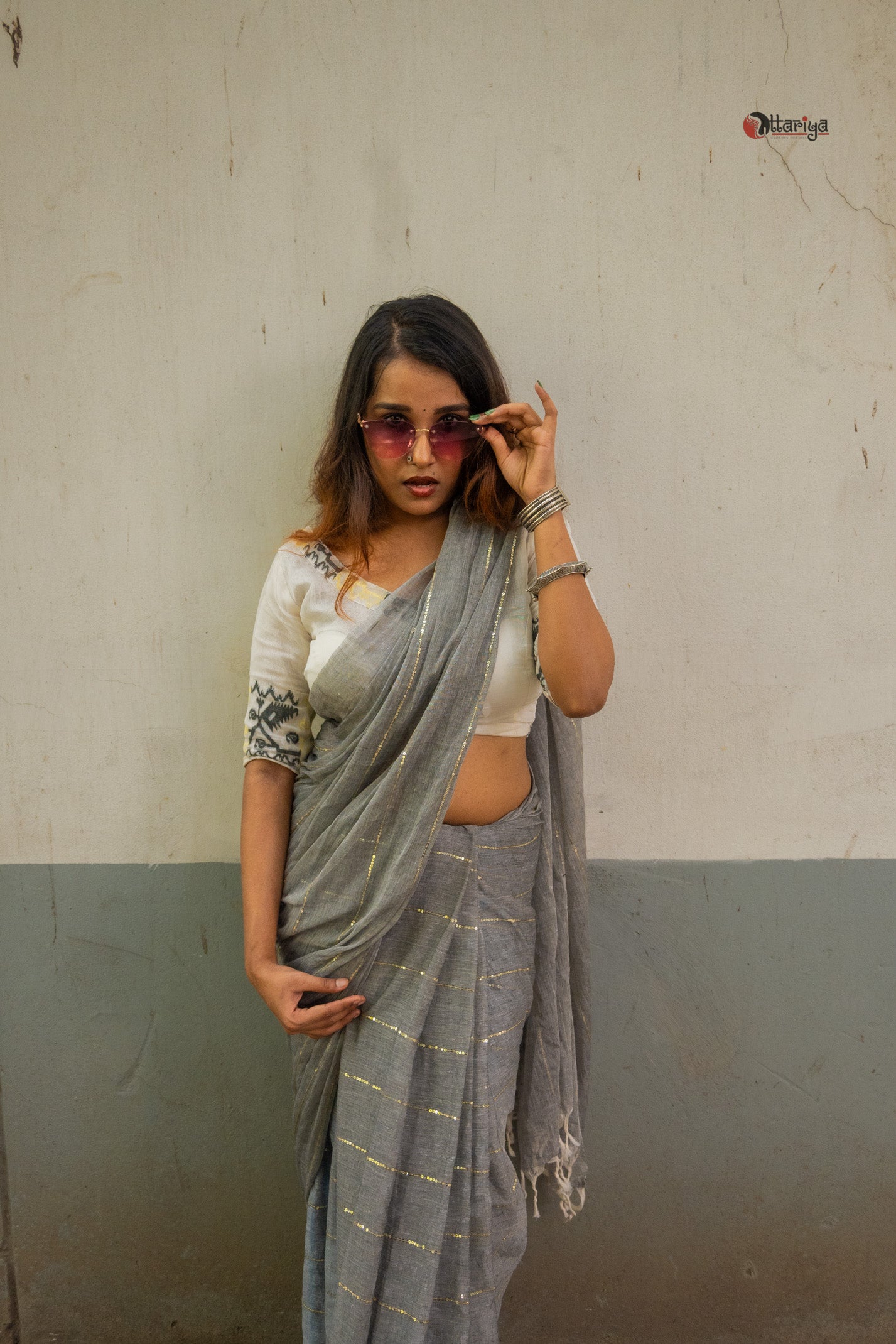 Gray Charisma Saree