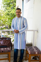 Pure handloom cotton organic kurta - Uttariya