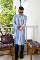 Pure handloom cotton organic kurta - Uttariya