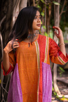Golapi Gamcha Dress - Uttariya