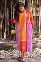 Golapi Gamcha Dress - Uttariya