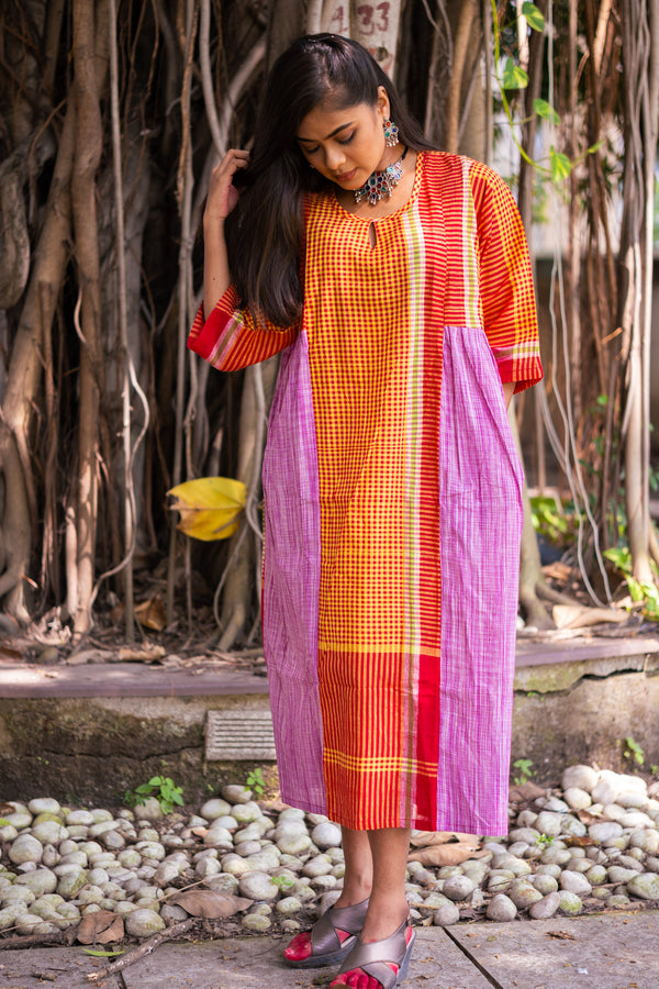 Golapi Gamcha Dress