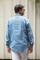 Damodar  Hand Embroidered Linen Shirt