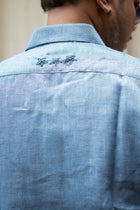 Damodar  Hand Embroidered Linen Shirt