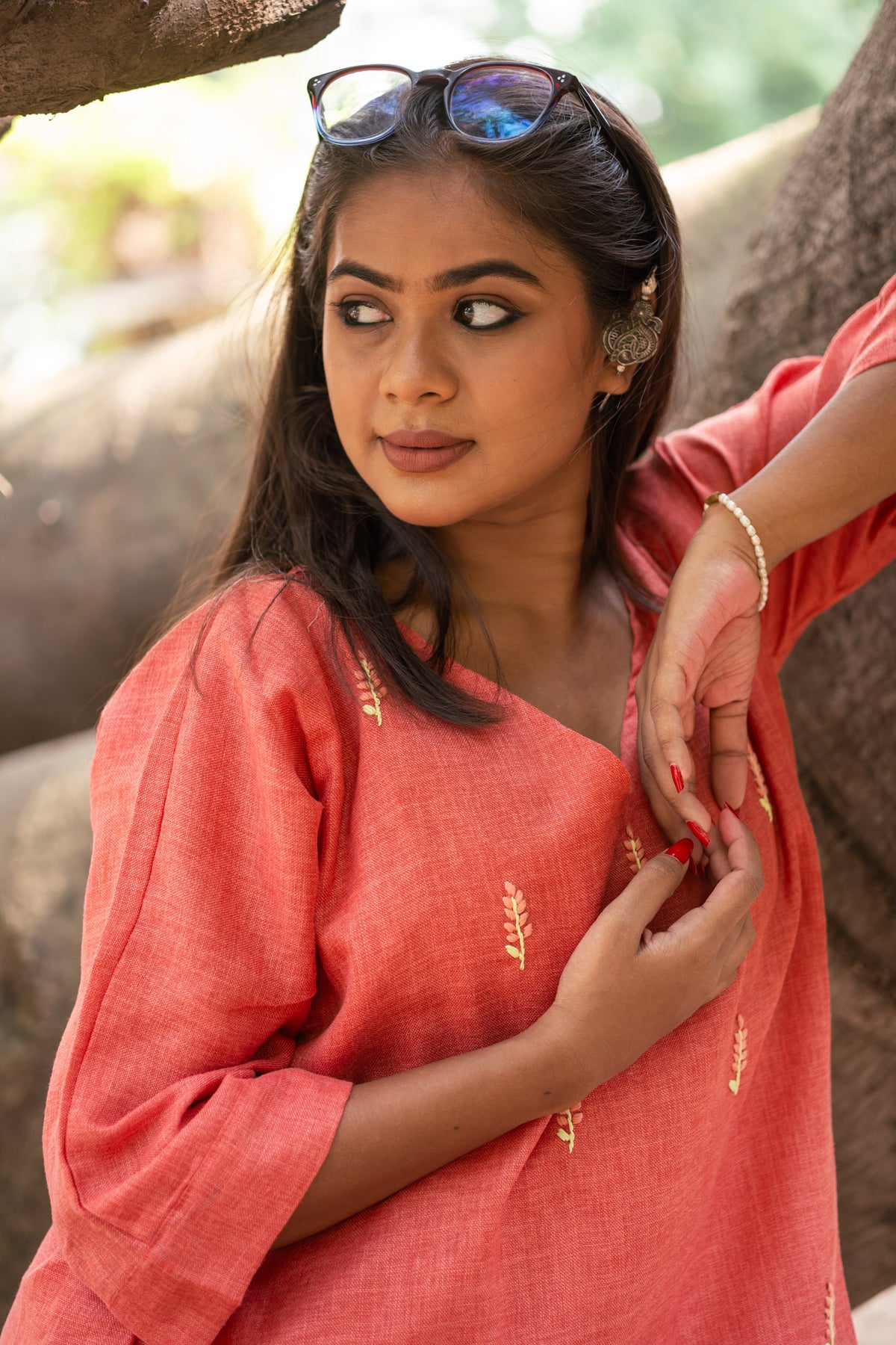 Prabal Hand Embroidered Linen Dress