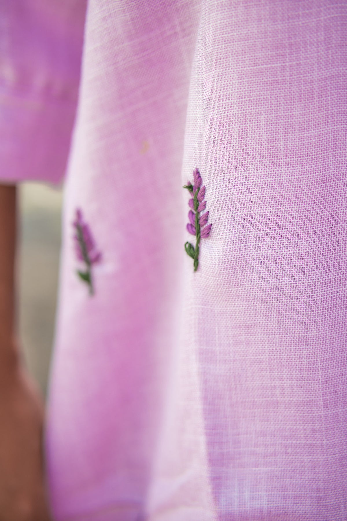 Jamuni Hand Embroidered Linen Dress