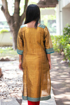 Abha Tissue Silk Kurta - Uttariya