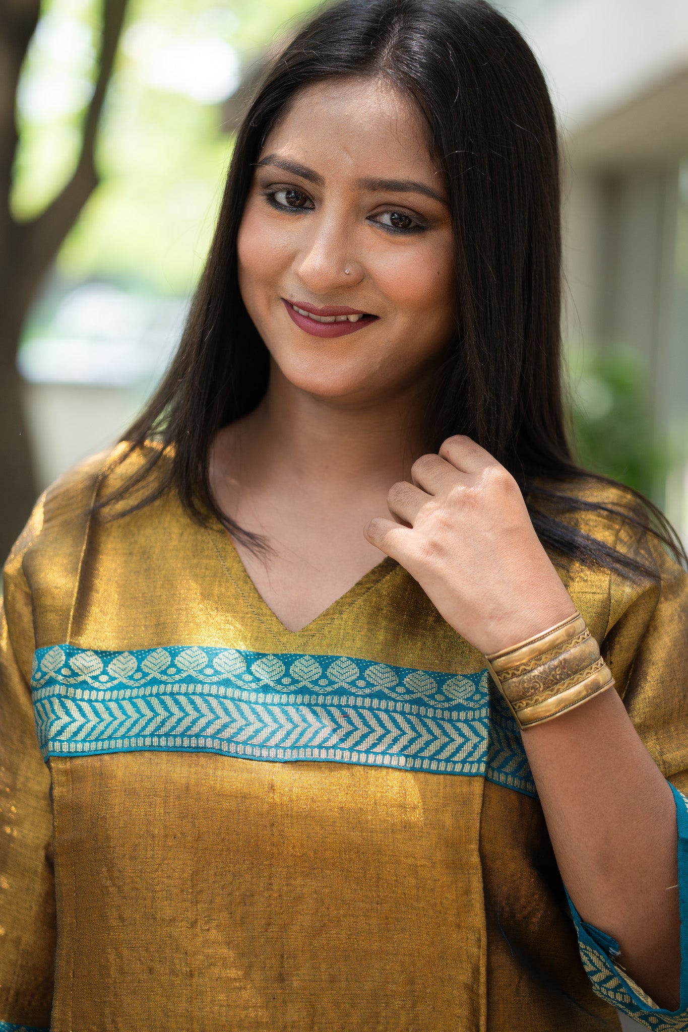 Abha Tissue Silk Kurta