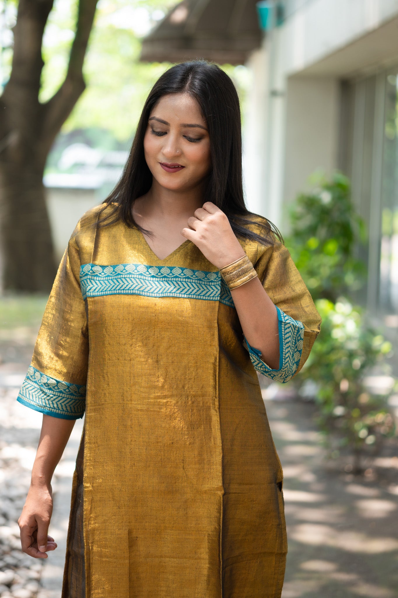 Abha Tissue Silk Kurta