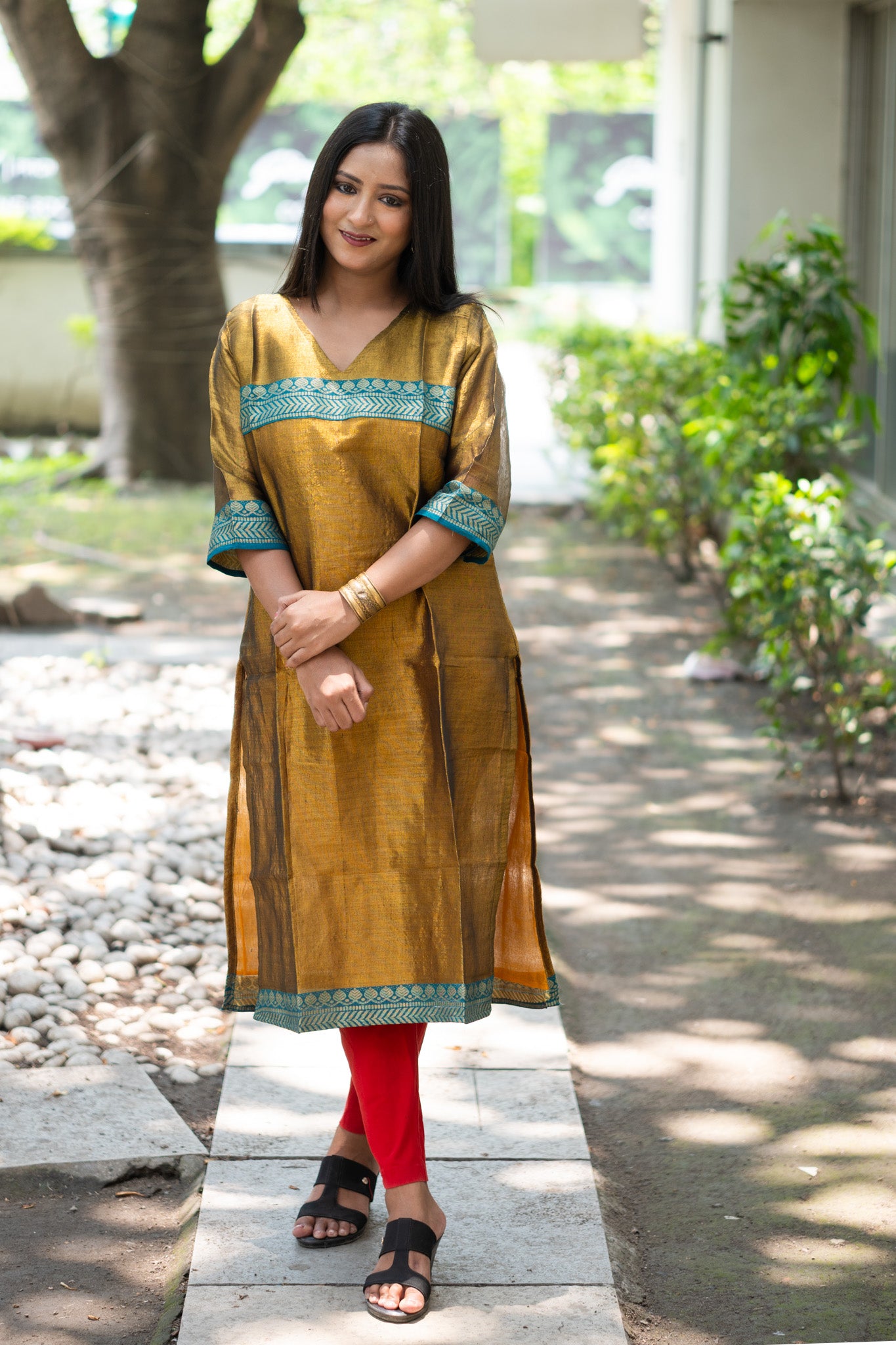 Abha Tissue Silk Kurta