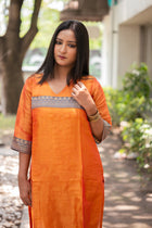 Tejasvi Tissue Silk Kurta - Uttariya