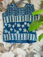 Indigo Handcrafted Batik Sleeveless Cotton Top