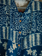 Indigo Handcrafted Batik Sleeveless Cotton Top