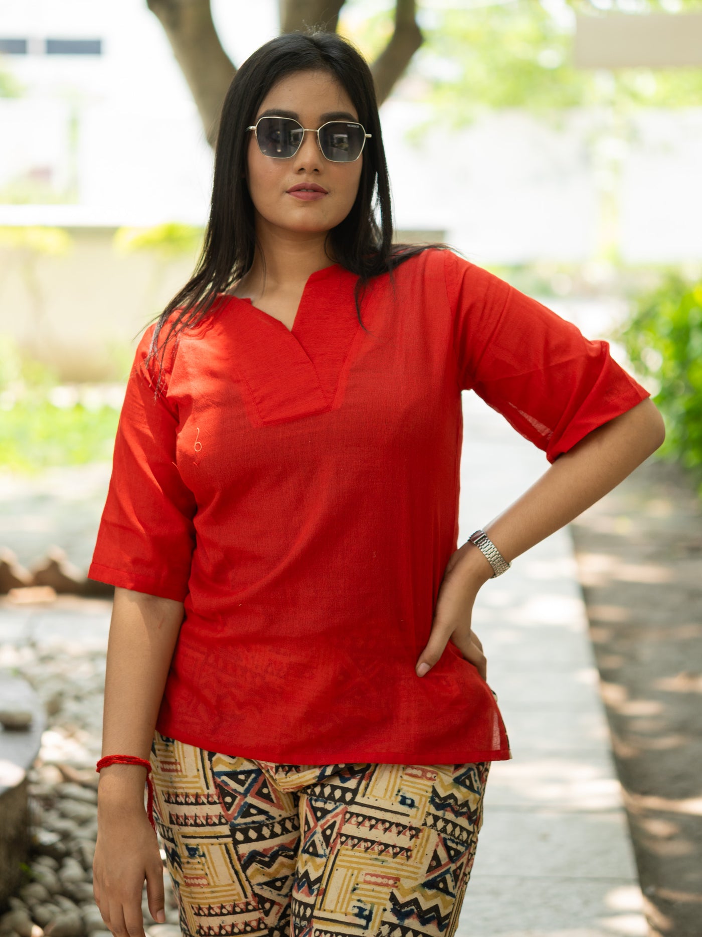 Khadi Kalamkari Co ord set
