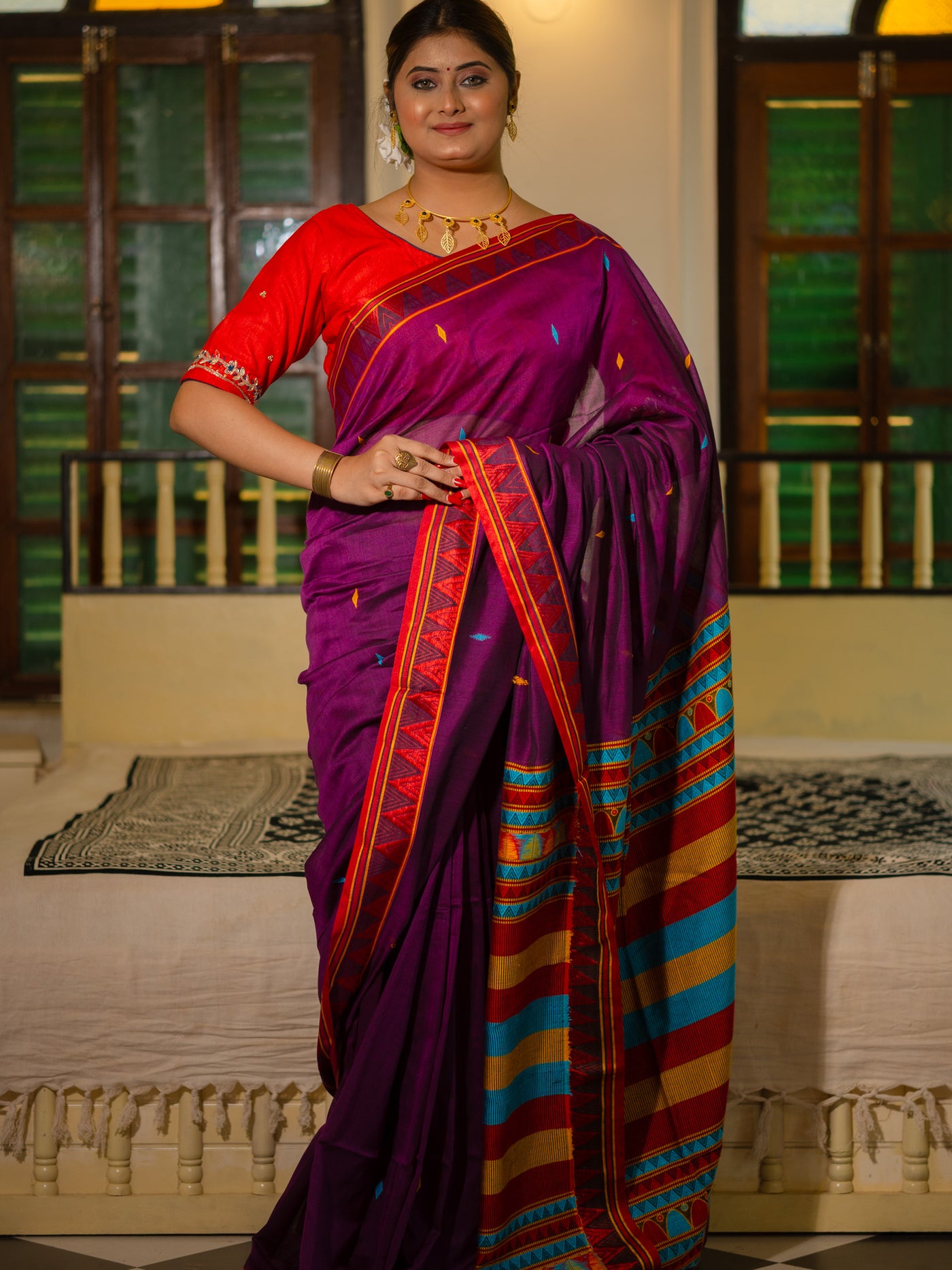 Earthy Elegance Saree - Uttariya
