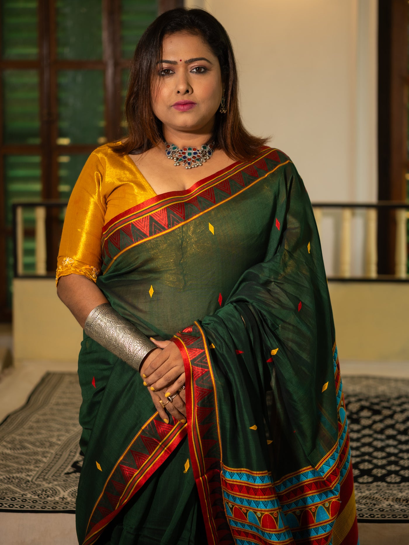 Leafy Dongria Saree