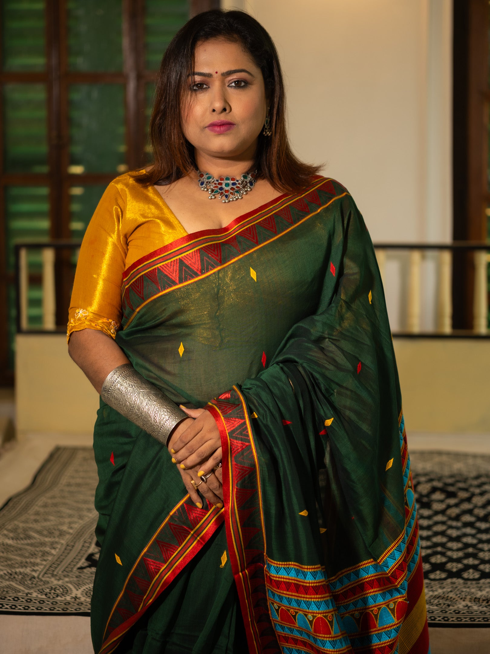 Leafy Dongria Saree