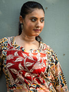 Kalamkari Designer Hand Block Cotton Dress - Uttariya