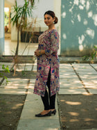 Rangrez Designer Kalamkari Cotton Kurta - Uttariya