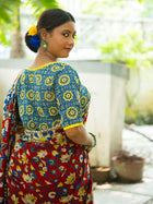 Marooniya Kalamkari Cotton Saree