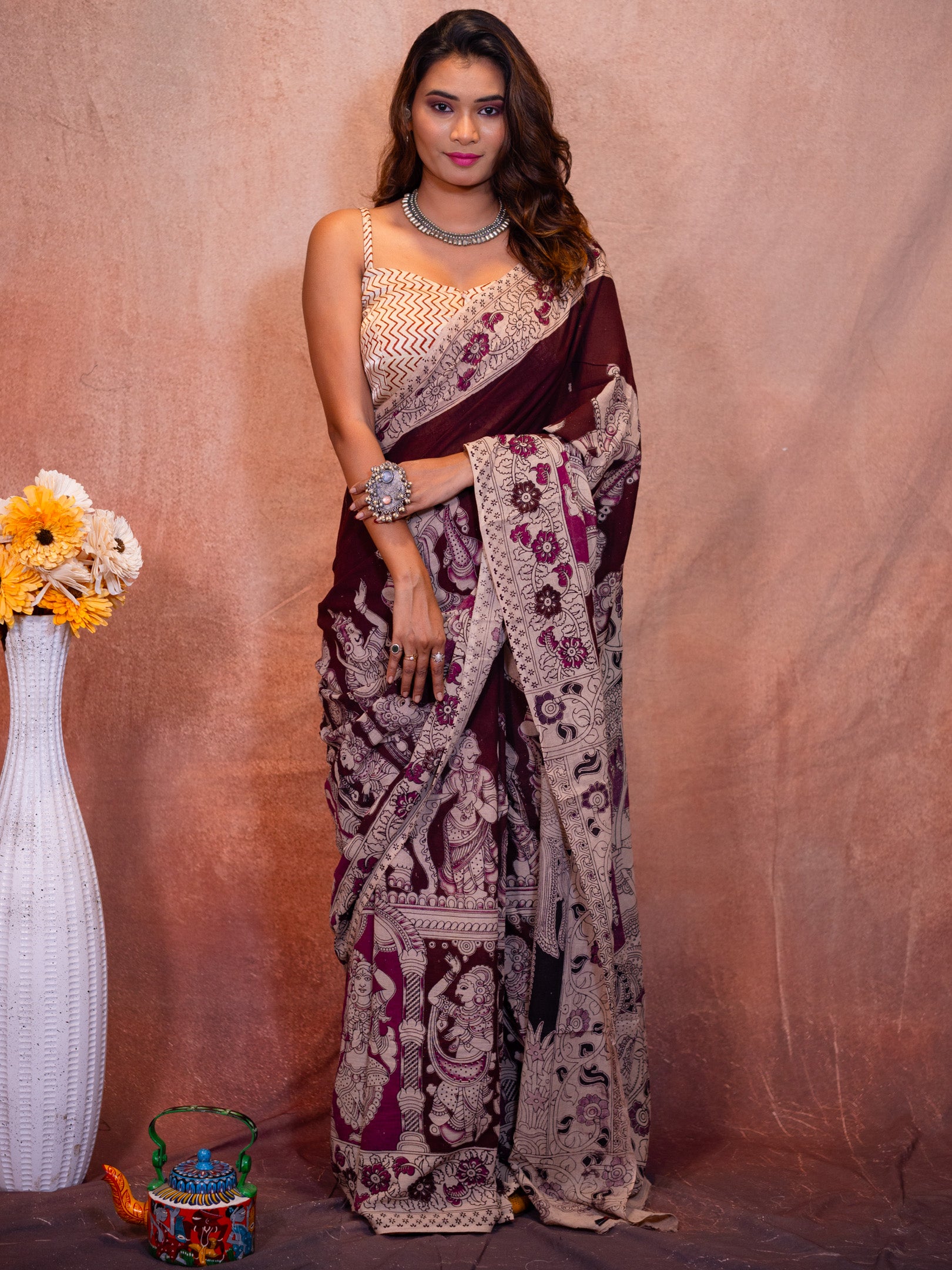Barsha Kalamkari Saree