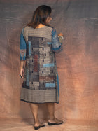 Asymetric Ajrakh Dress - Uttariya