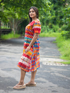 Indradhanush Gamcha Dress - Uttariya