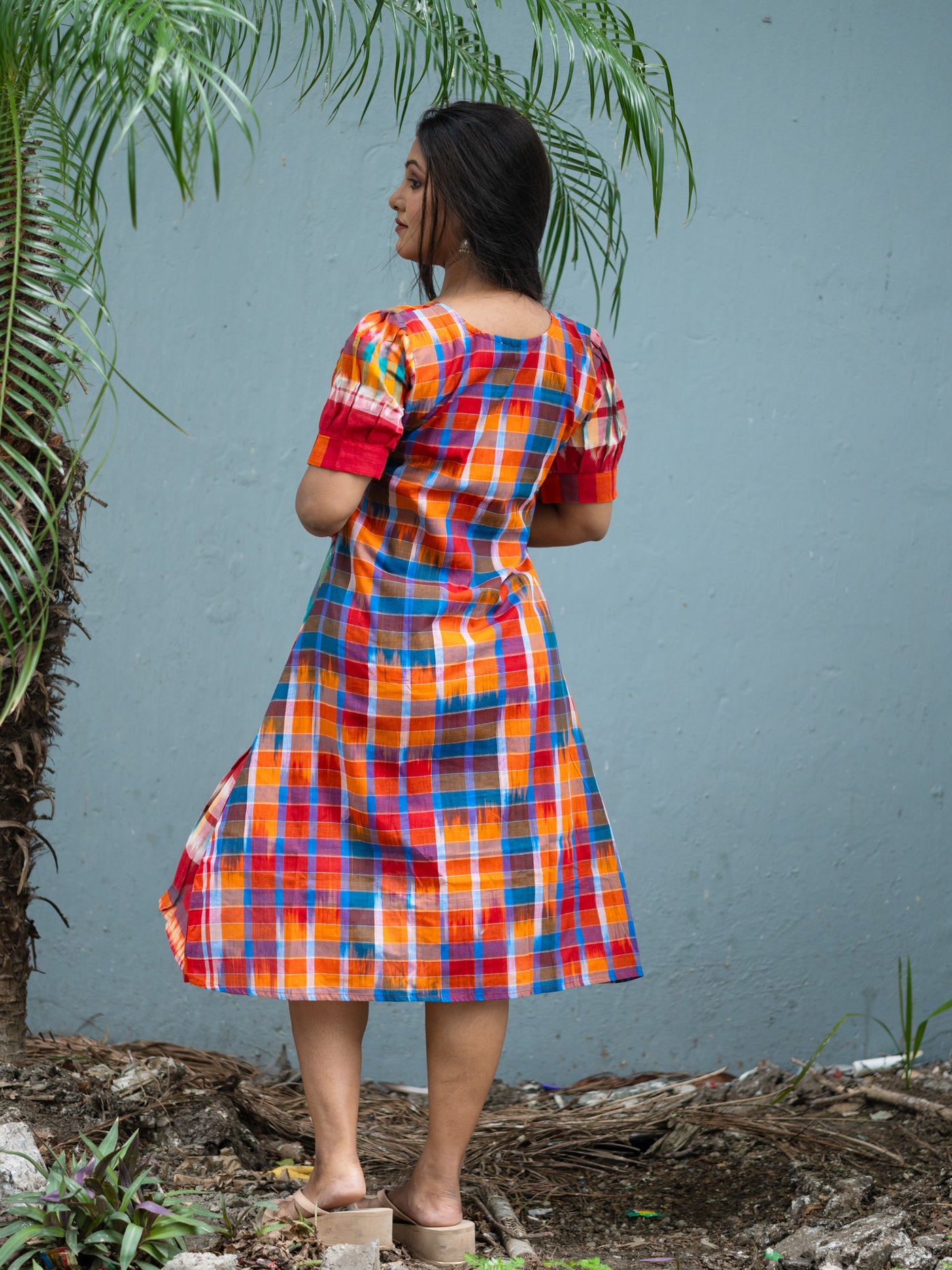 Indradhanush Gamcha Dress - Uttariya