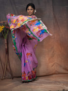 Lavander patachitra Saree
