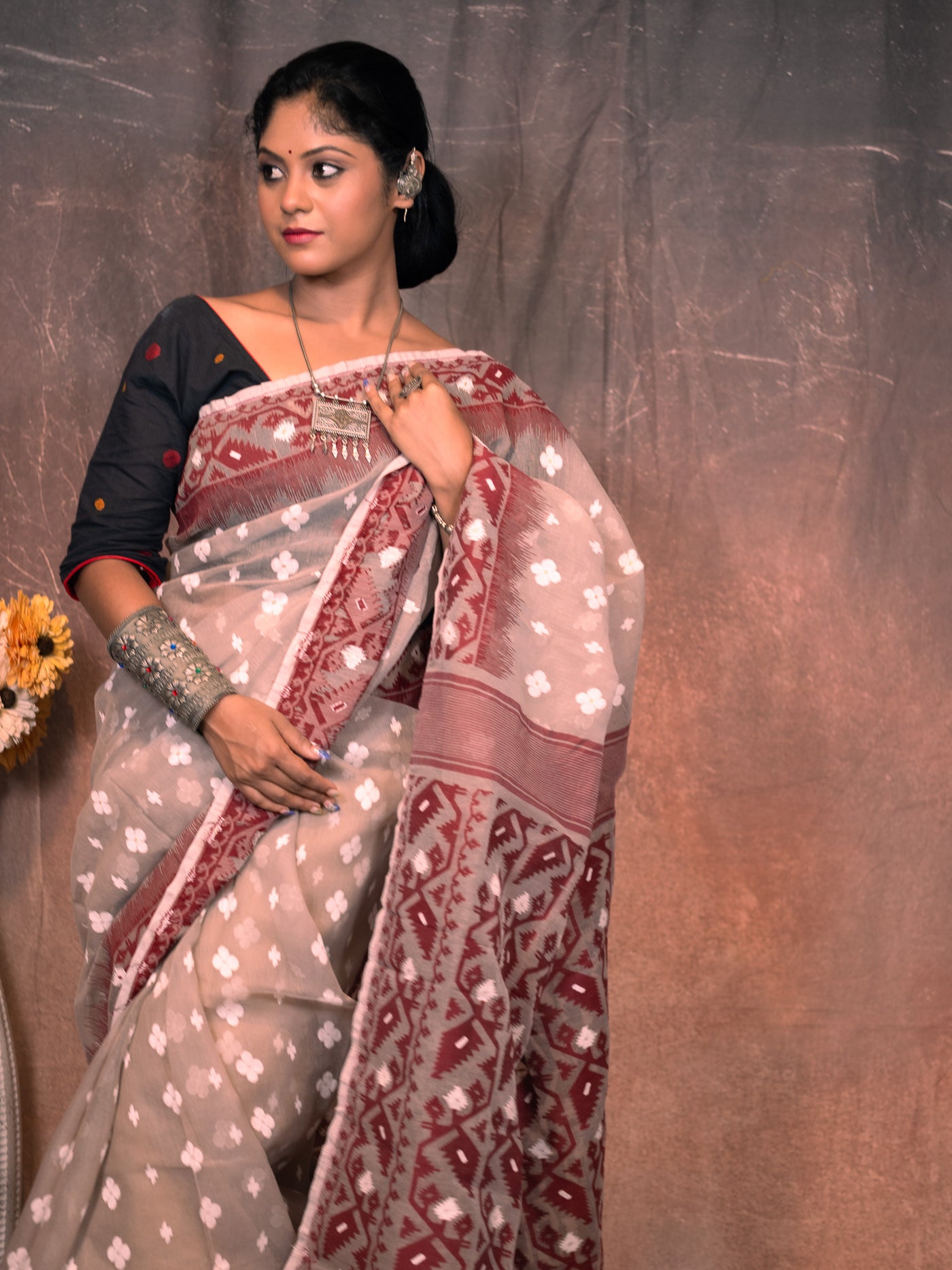 Chocolate Saree