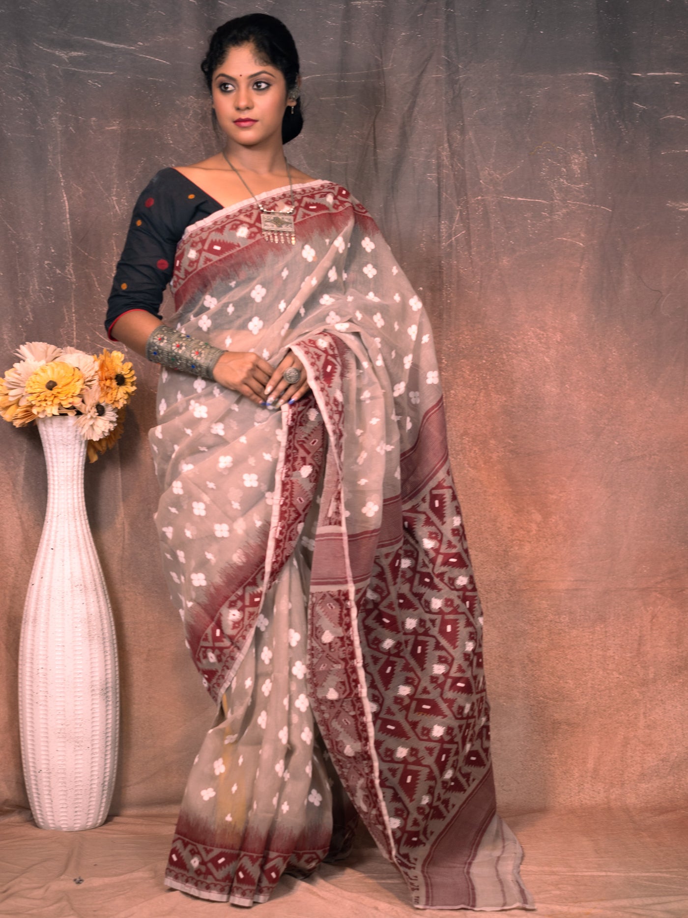 Chocolate Saree