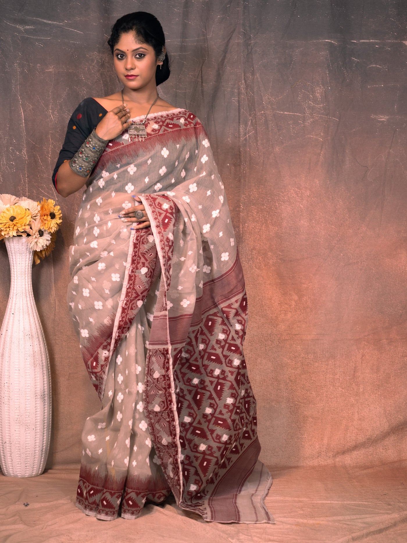 Chocolate Saree