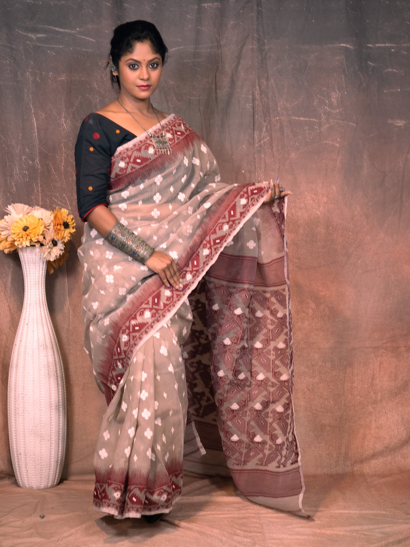 Chocolate Saree