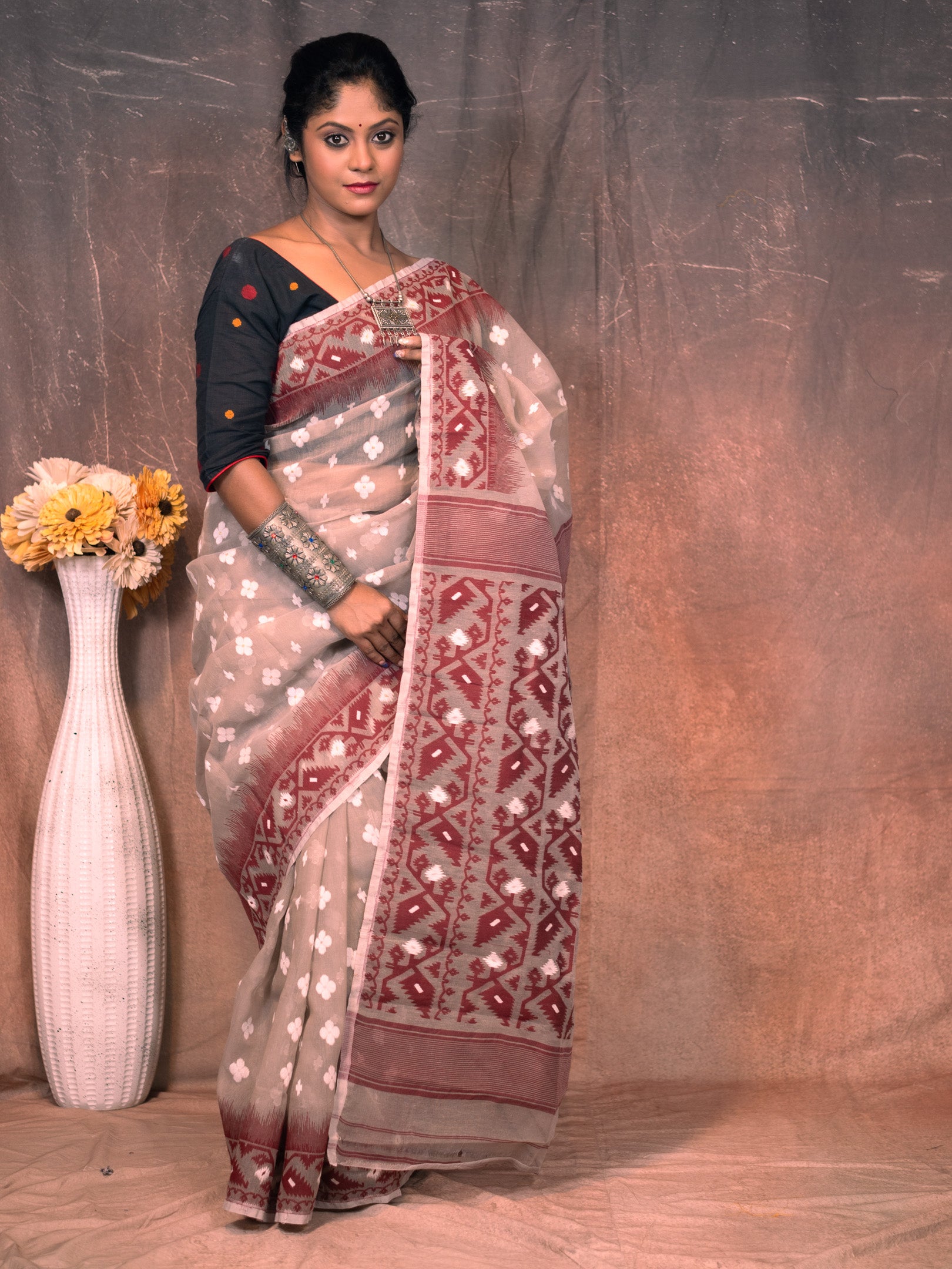 Chocolate Saree