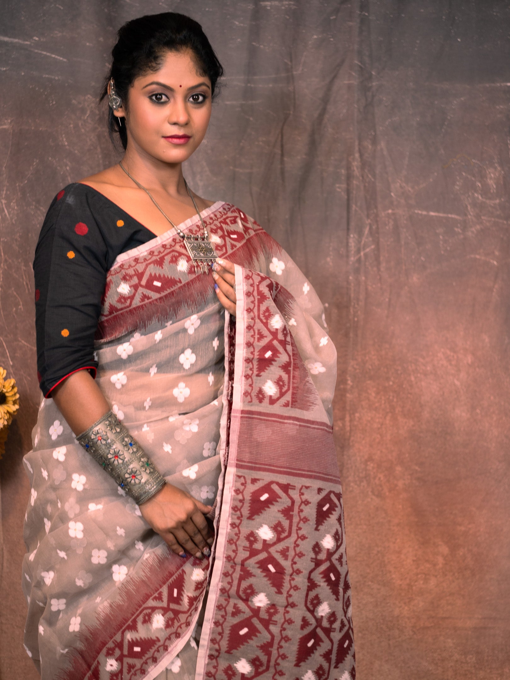 Chocolate Saree