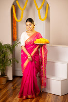 Gulabi Noor Saree