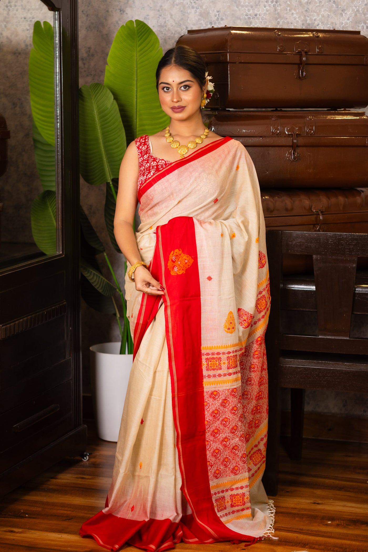 Mohini Tasar – Bengal Handloom Saree - Uttariya