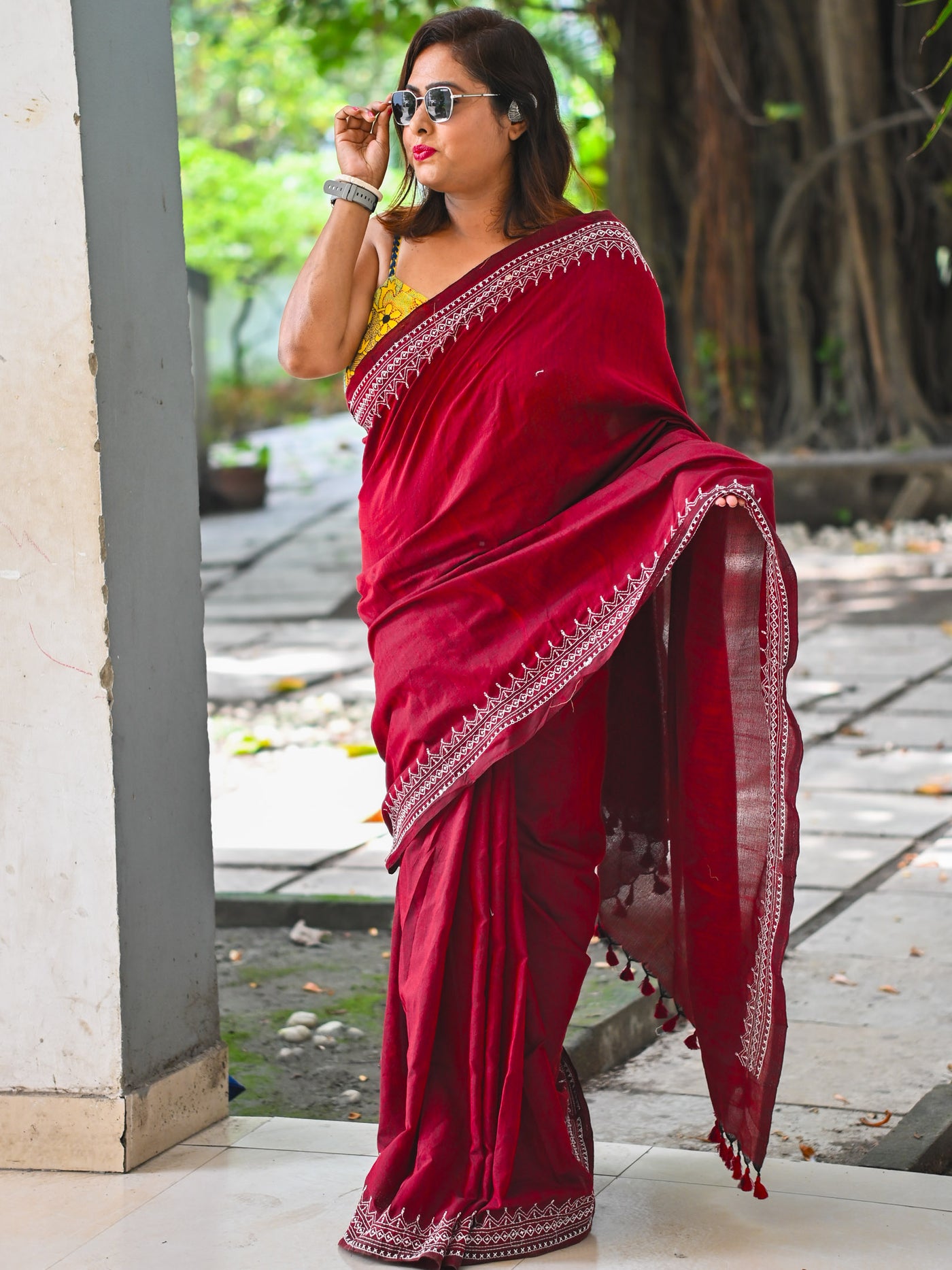 Chocolava love Saree - Uttariya