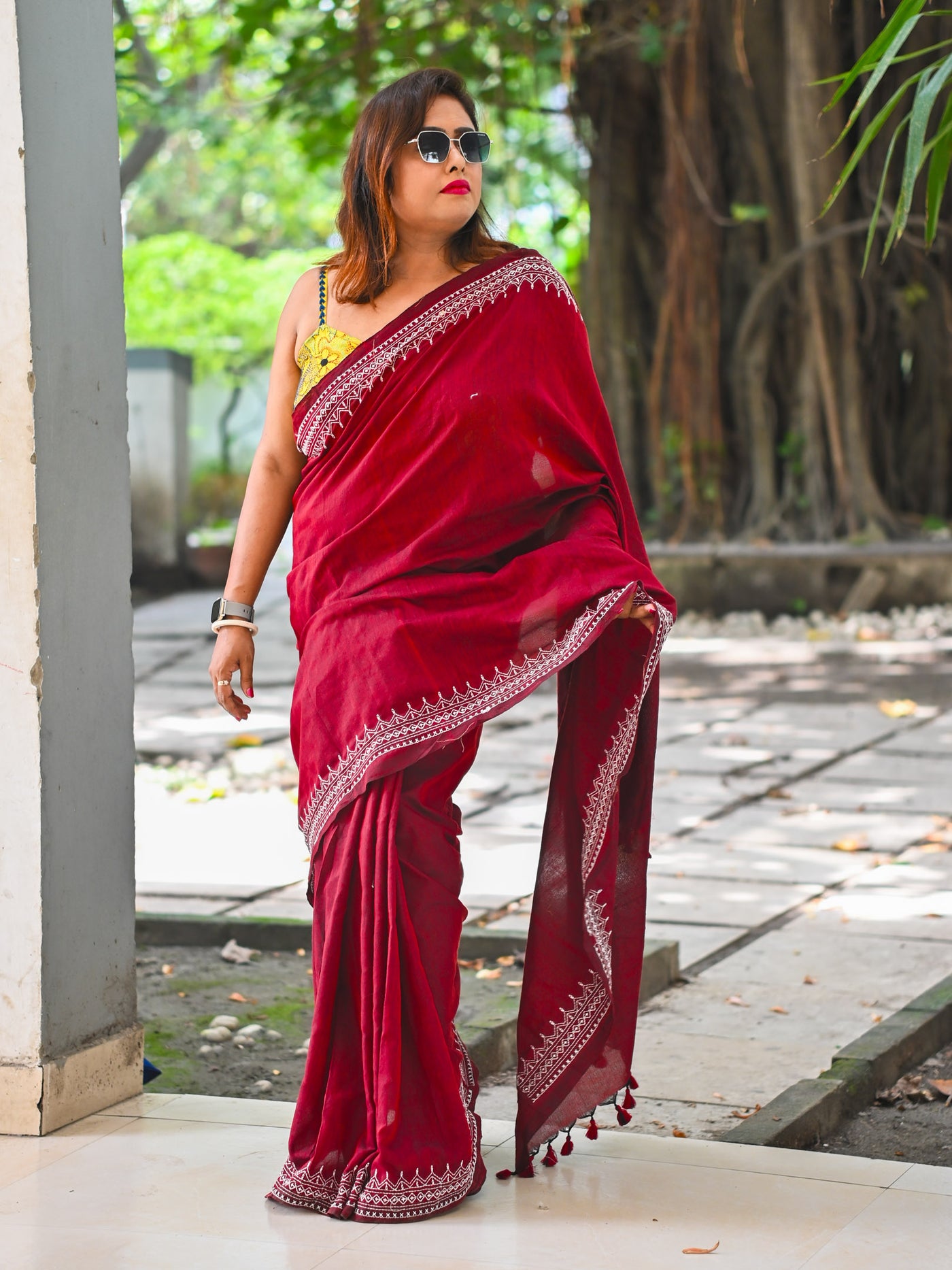 Chocolava love Saree - Uttariya