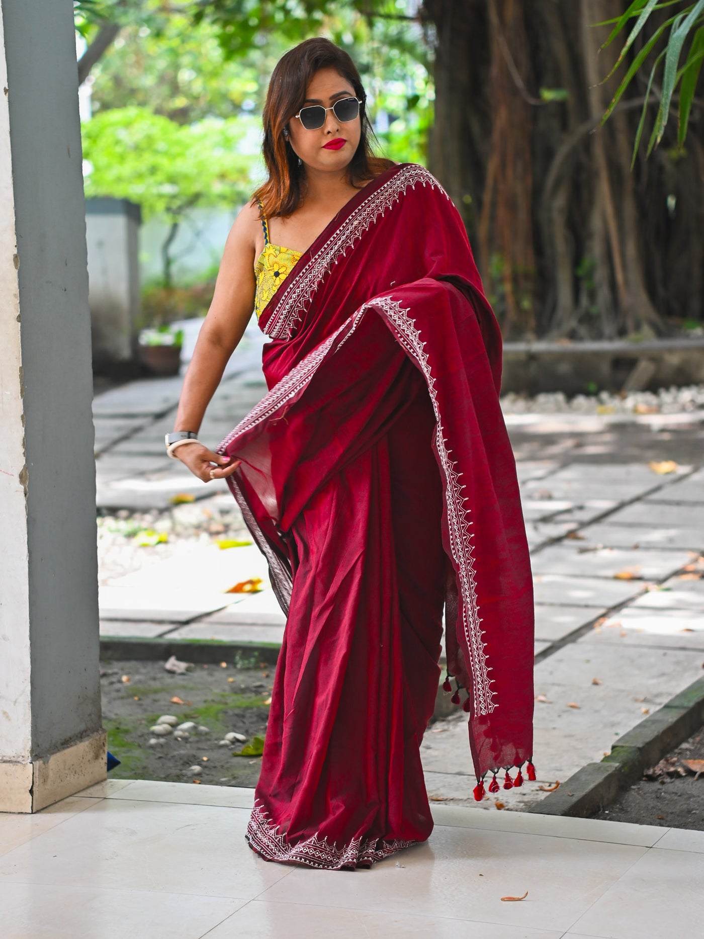 Chocolava love Saree - Uttariya