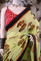 Green Taxi Saree