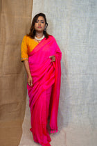 Pink Breeze Pompom Saree