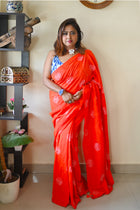 Orange jawa Saree