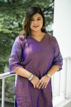 Silken Grace Ensemble Kurta Set - Uttariya