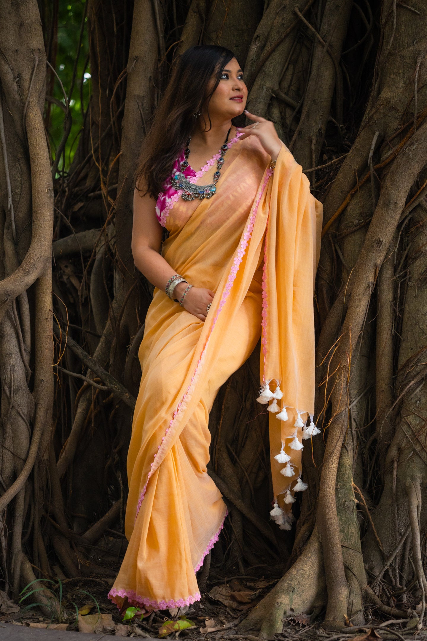 Chandan ful Saree